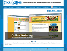 Tablet Screenshot of click4ameal.com